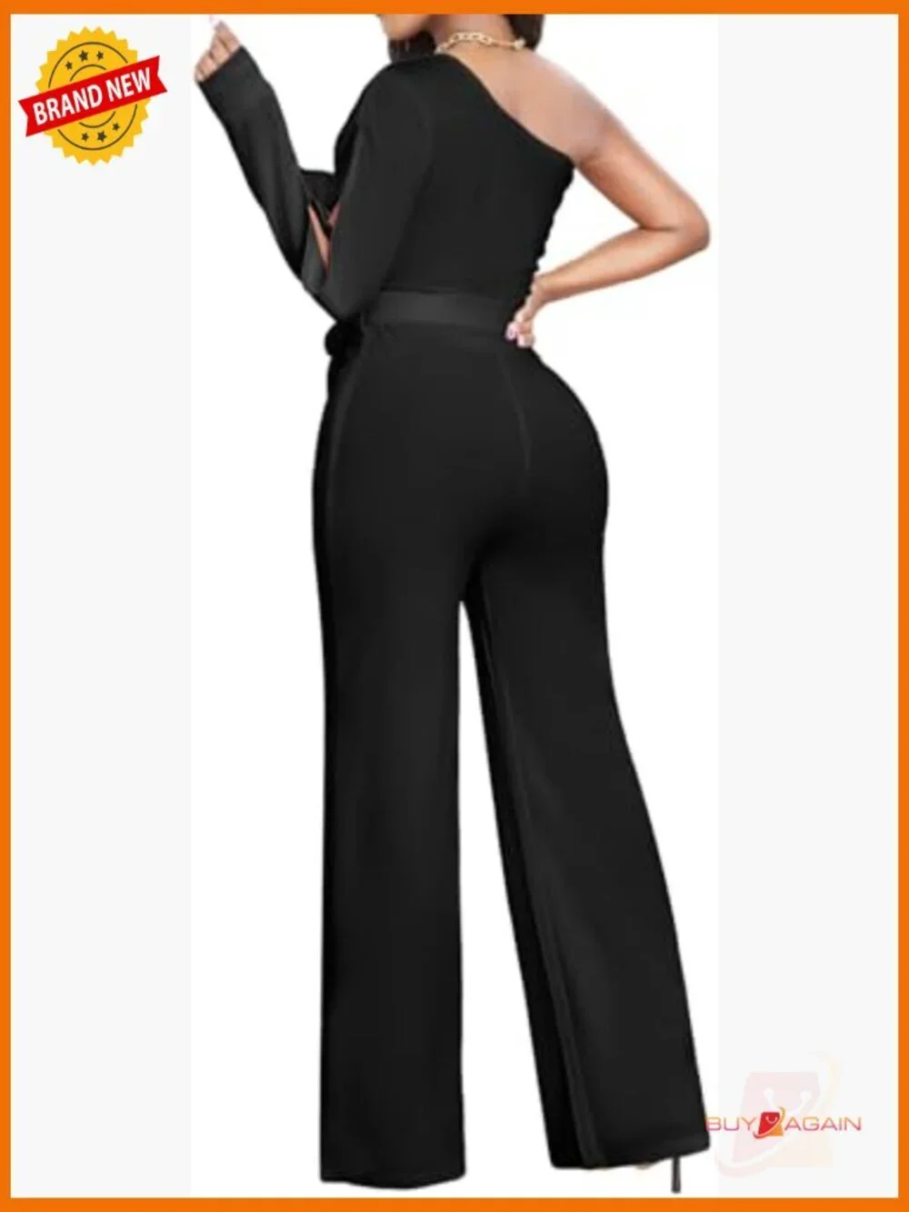 Formal Jumpsuit Women Dressy Elegant Long Straight Pants Party Club V Neck